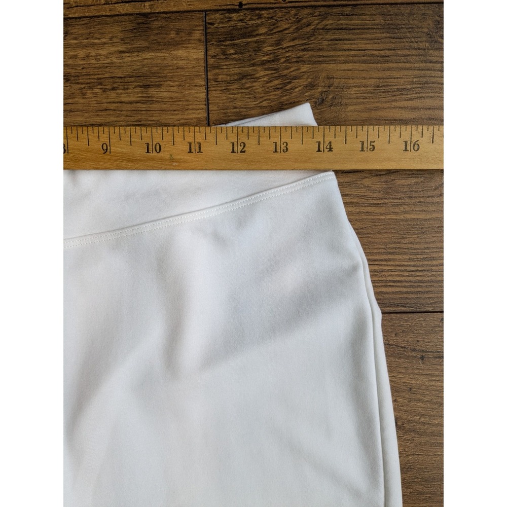 NWOT $198‎ Eileen Fisher White Ponte Straight Leg Stretch Casual Pants XS - Picture 5 of 13